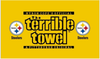 Pittsburgh Steelers Flag-3x5FT NFL the Terrible Towel Flag Banner-100% polyester-Free shipping for USA