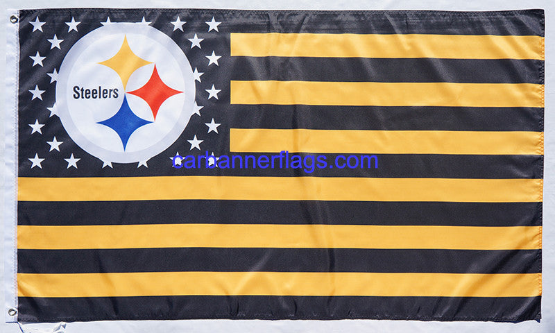 Pittsburgh Steelers Flag-3x5FT NFL the Terrible Towel Flag Banner-100%  polyester-Free shipping for USA