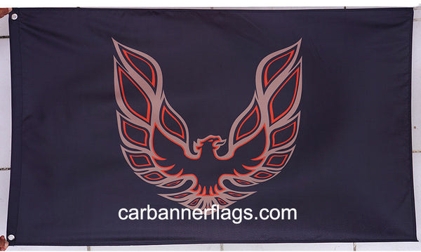 Pontiac Trans AM Firebird Flag-3x5 Banner-100% polyester-black-red - flagsshop