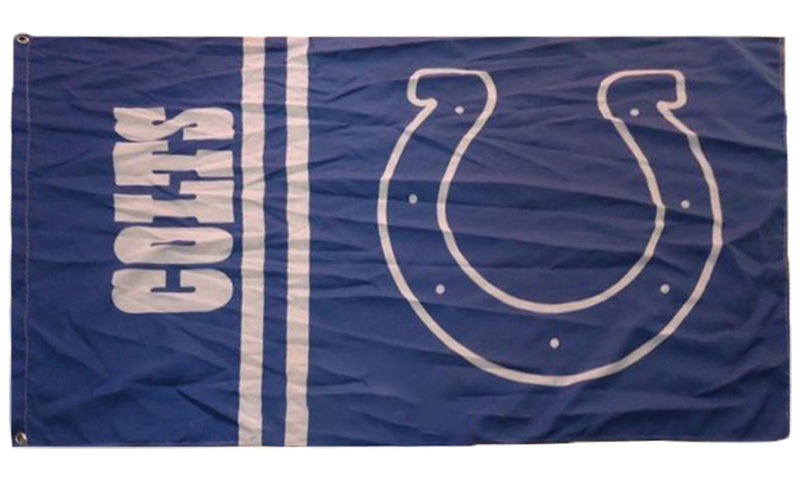 Indianapolis Colts Football Team Helmet Flag 90x150cm 3x5ft Fan Best Banner