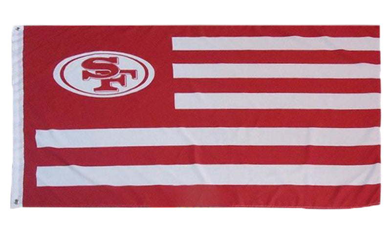 San Francisco 49ers Retro Stripes Large 3x5 Flag