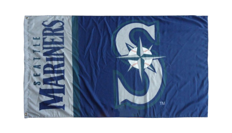 Seattle Mariners Flag-3x5 Banner-100% polyester - flagsshop
