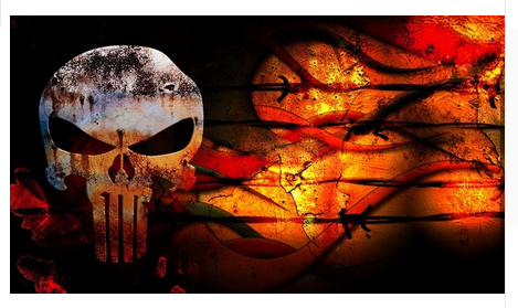 Skull Flag-3x5 Banner-100% polyester - flagsshop
