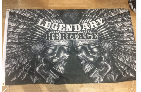 Skull Flag-3x5 Banner-100% polyester - flagsshop
