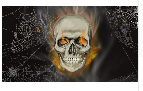 Skull Flag-3x5 Banner-100% polyester - flagsshop