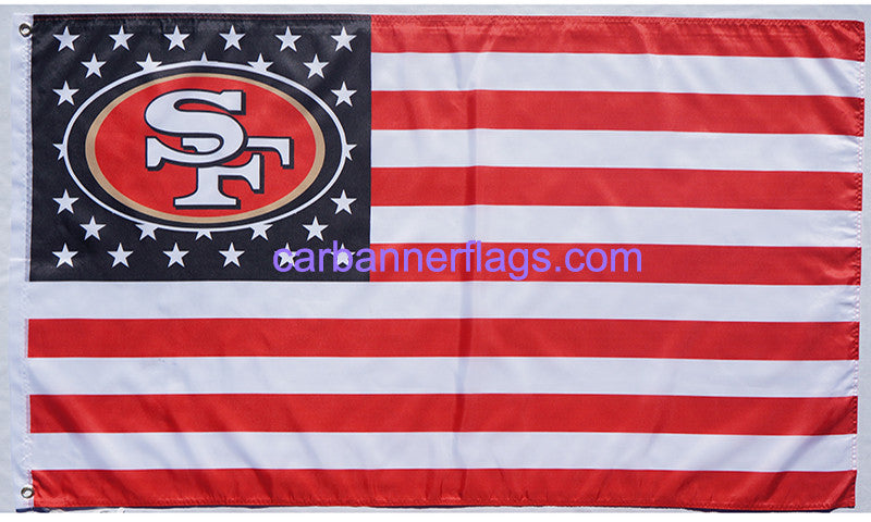 FANMATS NFL- San Francisco 49ers Car Flag - Faithful Logo