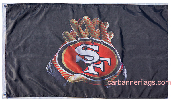 San Francisco 49ers Flag-3x5 NFL Banner-100% polyester- Free shipping for USA address - flagsshop