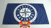 Seattle Mariners Flag 3x5 FT Banner 100D Polyester MLB Flag Brass Grommets - flagsshop