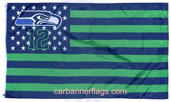 Seattle Seahawks Flag-3x5 NFL Banner-100% polyester- Free shipping for USA address - flagsshop