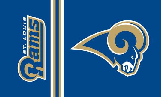 St. Louis Rams Flag-3x5 NFL Los Angeles Rams Banner-100% polyester ...