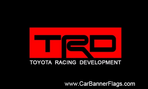 TRD Flag-Toyota TRD Flag-TRD Toyota Motor Sports Racing Flag-3x5 FT Banner-100% polyester-2 Metal Grommets - flagsshop