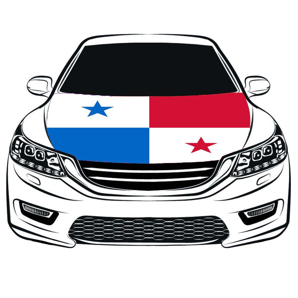 Panama Flag,The Republic of Panama Car Hood Cover Flag ,3.3X5ft,/6X7FT100% Polyester Elastic Fabrics Can be Washed
