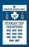 Toronto Maple Leafs Stanley Cup Champions Flag 3x5 FT 150X90CM Banner 100D Polyester Custom flag grommets - flagsshop