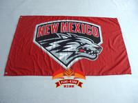 New Mexico Lobos Flag 3ft x 5ft Polyester NCAA  The University of New Mexico Banner  UNM flags