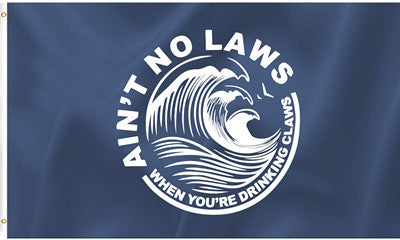 White Claw Flag-No Law 3x5 ft Banner-White Claws Hard Seltzer Flag
