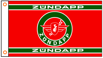 Zundapp Flag-3x5 FT  Zundapp Motorcycle Banner-100% polyester-2 Metal Grommets - flagsshop