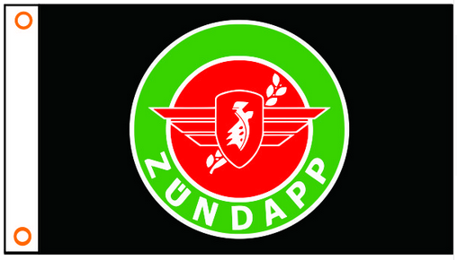 Zundapp Flag-3x5 FT  Zundapp Motorcycle Banner-100% polyester-2 Metal Grommets - flagsshop
