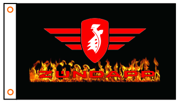 Zundapp Flag-3x5 FT  Zundapp Motorcycle Banner-100% polyester-2 Metal Grommets - flagsshop