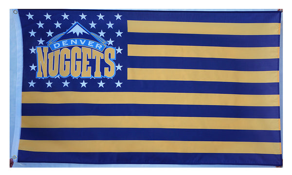 Denver Nuggets Flag-3x5 Banner-100% polyester - flagsshop