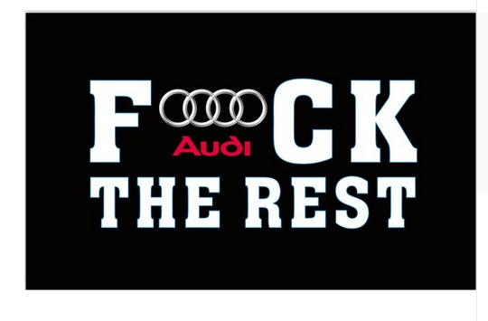 Audi Flag-3x5 FT-100% polyester-Quattro Banner-Checkered - flagsshop
