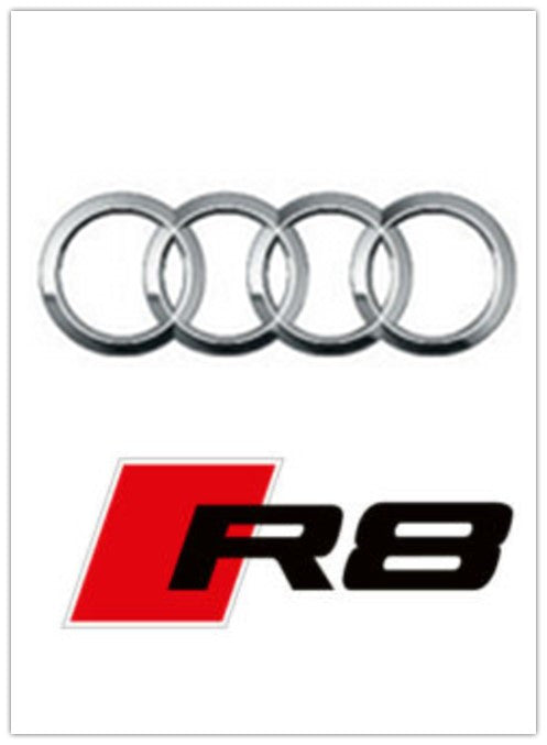 Custom Audi R8 flag -3x5 FT-100% polyester-4 Metal Grommets