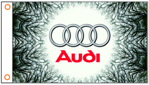 Audi Flag-3x5 FT-100% polyester-Quattro Banner-Checkered - flagsshop