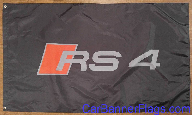 Audi Flag-3x5 FT-100% polyester-Quattro Banner-Checkered - flagsshop