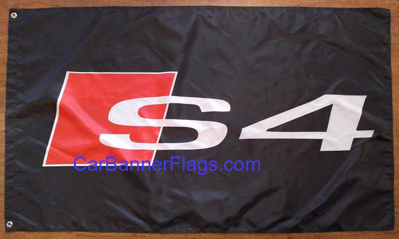 Audi Flag-3x5 FT-100% polyester-Quattro Banner-Checkered - flagsshop