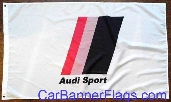 Audi Flag-3x5 FT-100% polyester-Quattro Banner-Checkered - flagsshop