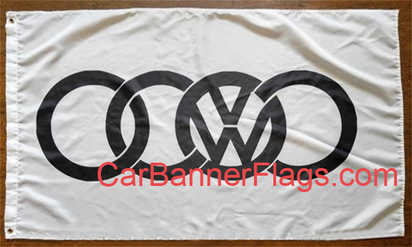 Audi Flag-3x5 FT-100% polyester-Quattro Banner-Checkered - flagsshop