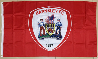 EPL Barnsley FC Flag-3x5 FT Banner-100% polyester-2 Metal Grommets - flagsshop