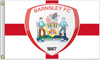EPL Barnsley FC Flag-3x5 FT Banner-100% polyester-2 Metal Grommets - flagsshop