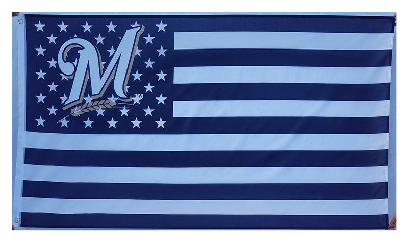 Milwaukee Brewers Flag-3x5 Banner-100% polyester - flagsshop