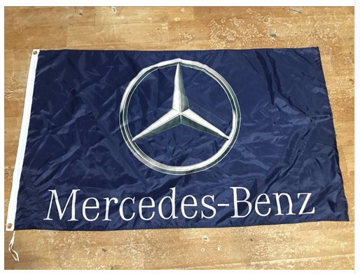 Mercedes benz Flag-3x5 Checkered AMG 3M Banner-100% polyester - flagsshop