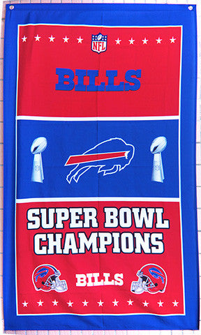 Buffalo Bills Flag-3x5 NFL Buffalo Bills Flag Banner-100% polyester-Stripes-Champions-super bowl - flagsshop