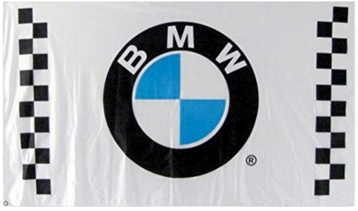 BMW flag for car racing-3x5 FT-100% polyester Banner-Vertical - flagsshop
