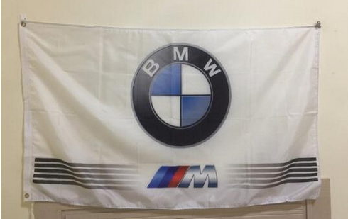 BMW flag for car racing-3x5 FT-100% polyester Banner-Vertical - flagsshop