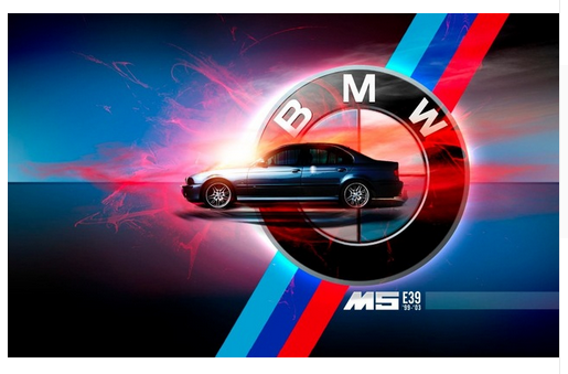 BMW flag-3x5 FT-100% polyester-Checkered Banner-mini - flagsshop