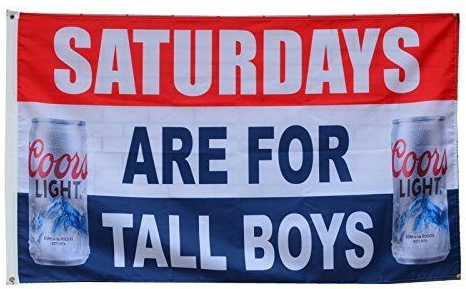 Budweiser Flag-3x5 Banner-100% polyester-bud light with can-Dilly Dilly-Saturdays are for the boys-Busch light - flagsshop