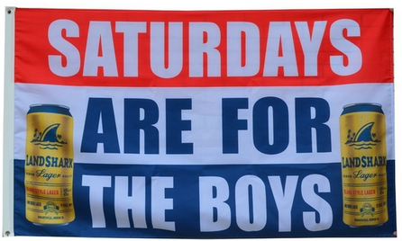 Budweiser Flag-3x5 Banner-100% polyester-bud light with can-Dilly Dilly-Saturdays are for the boys-Busch light - flagsshop