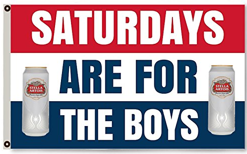 Budweiser Flag-3x5 Banner-100% polyester-bud light with can-Dilly Dilly-Saturdays are for the boys-Busch light - flagsshop