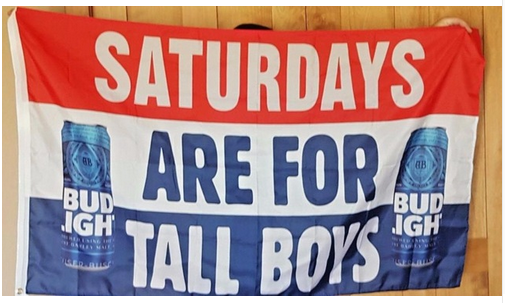 Budweiser Flag-3x5 Banner-100% polyester-bud light with can-Dilly Dilly-Saturdays are for the boys-Busch light - flagsshop