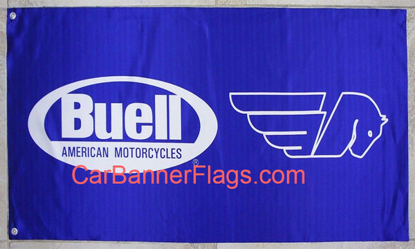 Buell Flag-3x5 FT Buell American Motorcycles Banner-100% polyester-2 Metal Grommets - flagsshop