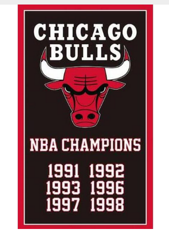 Chicago Bulls Flag-3x5 Chicago Bull flags Banner-100% polyester - flagsshop