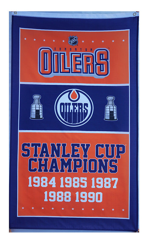 NHL Edmonton Oilers Flag-3x5FT Banner-100% Polyester - Flagsshop