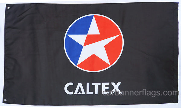 Caltex Flag-3x5 FT-Black-100% polyester-2 Metal Grommets Banner-Black - flagsshop