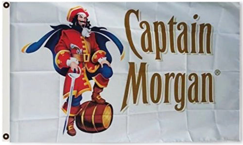 Captain Morgan Flag-3x5 FT Jamaica Rum Banner-100% polyester-2 Metal Grommets - flagsshop