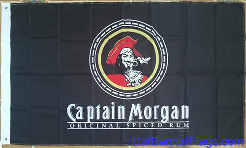 Captain Morgan Flag-3x5 FT Jamaica Rum Banner-100% polyester-2 Metal Grommets - flagsshop
