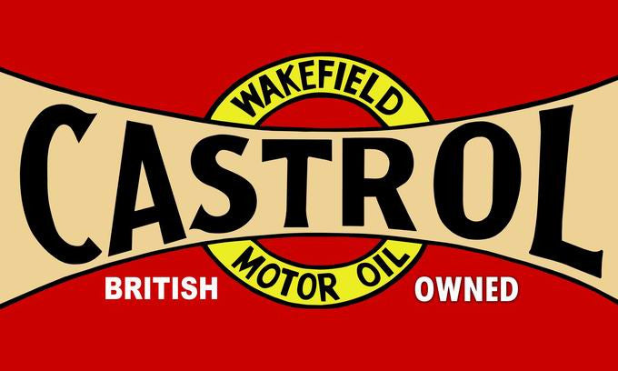 Castrol flag-3x5 FT-100% polyester Banner-2 Metal Grommets - flagsshop