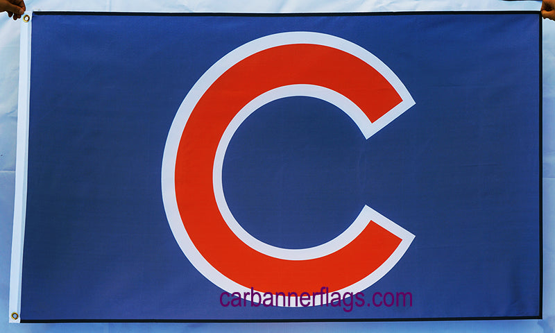 Chicago Cubs W Flag With Chicago Cubs Logos In Background 3 X  5 Banner Flag : Sports & Outdoors